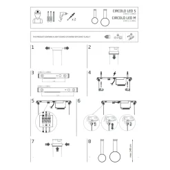Lampa Wisząca CIRCOLO P Czarny 21W LED 4000K 60cm