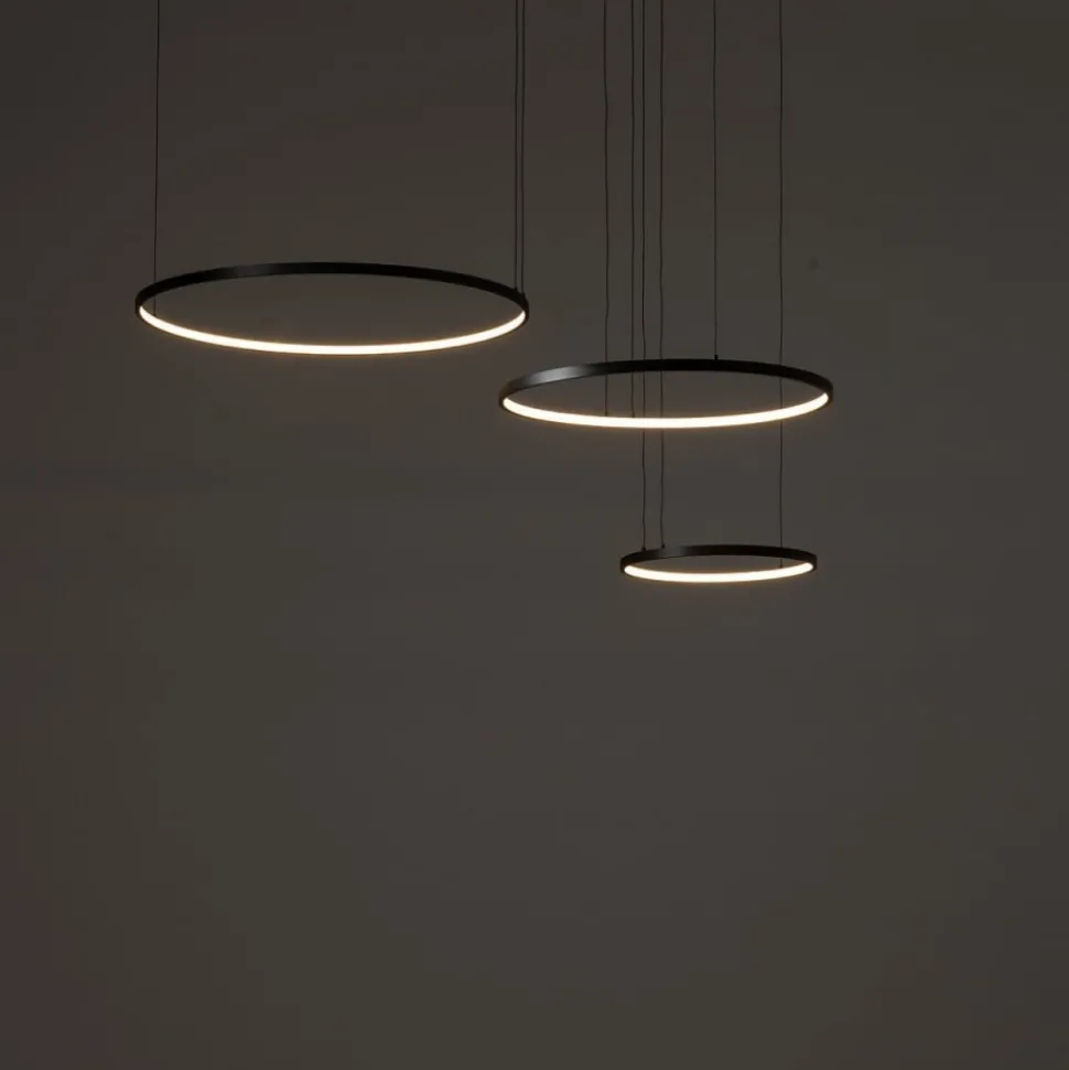 Lampa wisząca CIRCOLO POWER LED czarna 85W 3000K