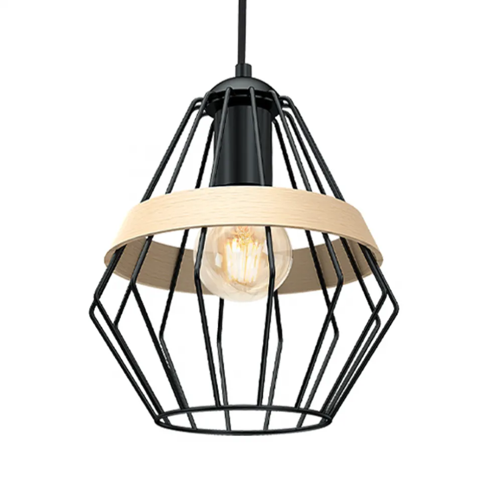 Lampa wisząca CLIFF BLACK 1xE27