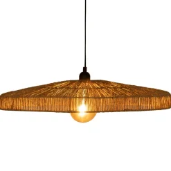 Lampa wisząca 58cm beżowa Bellamy