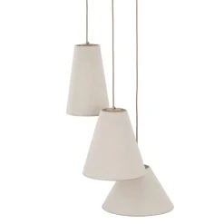 Lampa wisząca CONEA sabia beżowa 3xE27