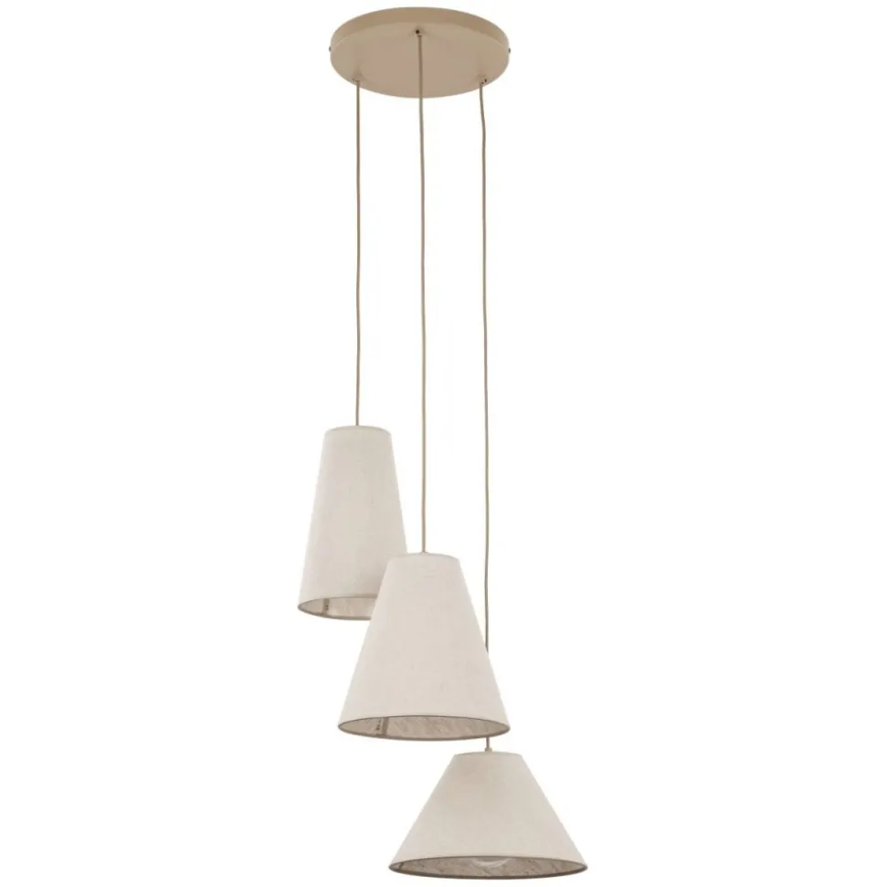 Lampa wisząca CONEA sabia beżowa 3xE27