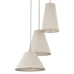 Lampa wisząca CONEA sabia beżowa 3xE27