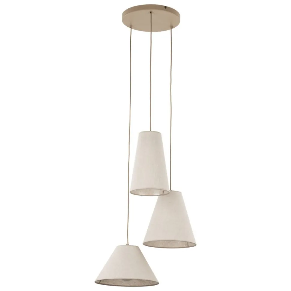 Lampa wisząca CONEA sabia beżowa 3xE27