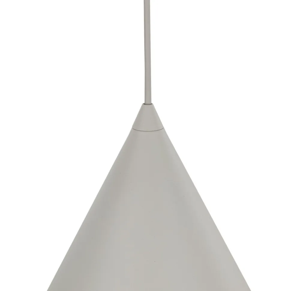 Lampa Wisząca CONO Beżowy Metalowy Klosz 1xE27 32cm