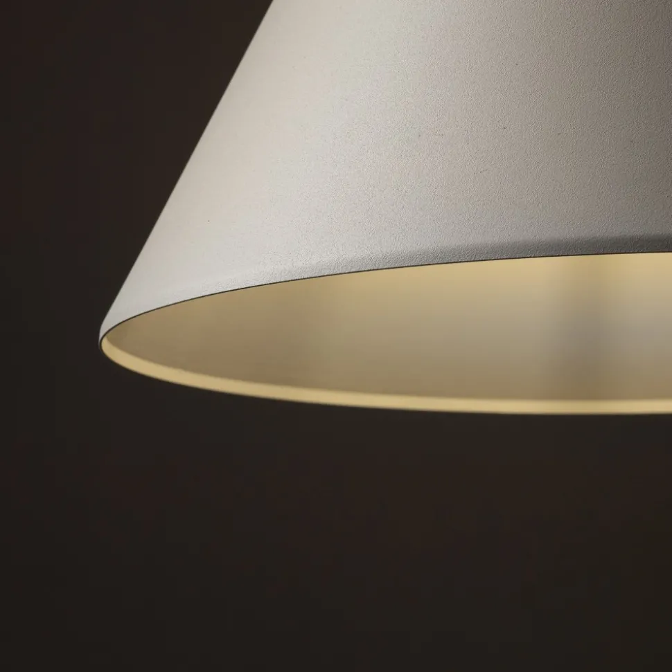 Lampa Wisząca CONO Beżowy Metalowy Klosz 1xE27 32cm