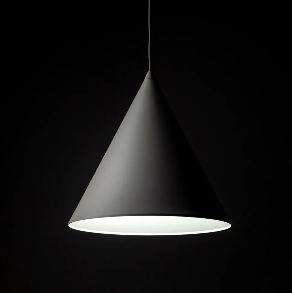 Lampa Wisząca CONO Beżowy Metalowy Klosz 1xE27 32cm