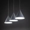 Lampa Wisząca CONO Biały Metalowe Klosze 3xE27