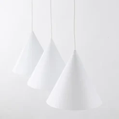 Lampa Wisząca CONO Biały Metalowe Klosze 3xE27