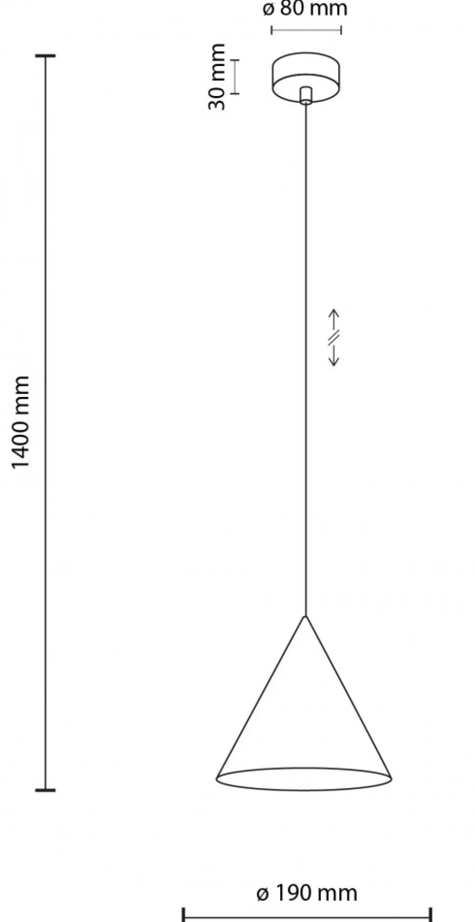 Lampa Wisząca CONO Brązowy Metalowy Klosz 1xE27 19cm