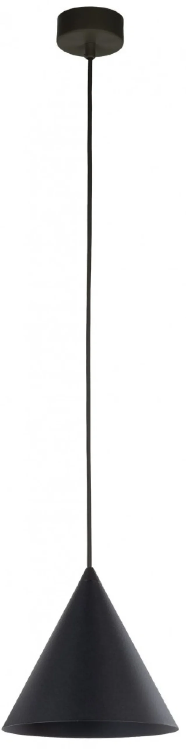 Lampa Wisząca CONO Czarny Metalowy Klosz 1xE27 19cm