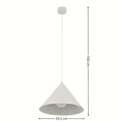 Lampa wisząca CONO L kaszmirowa 1xE27