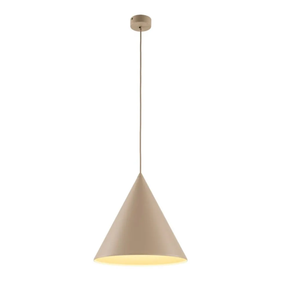 Lampa wisząca CONO L sabia beżowa 1xE27