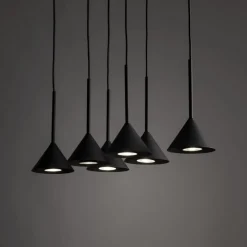 Lampa wisząca CONO MINI czarna 6xGU10
