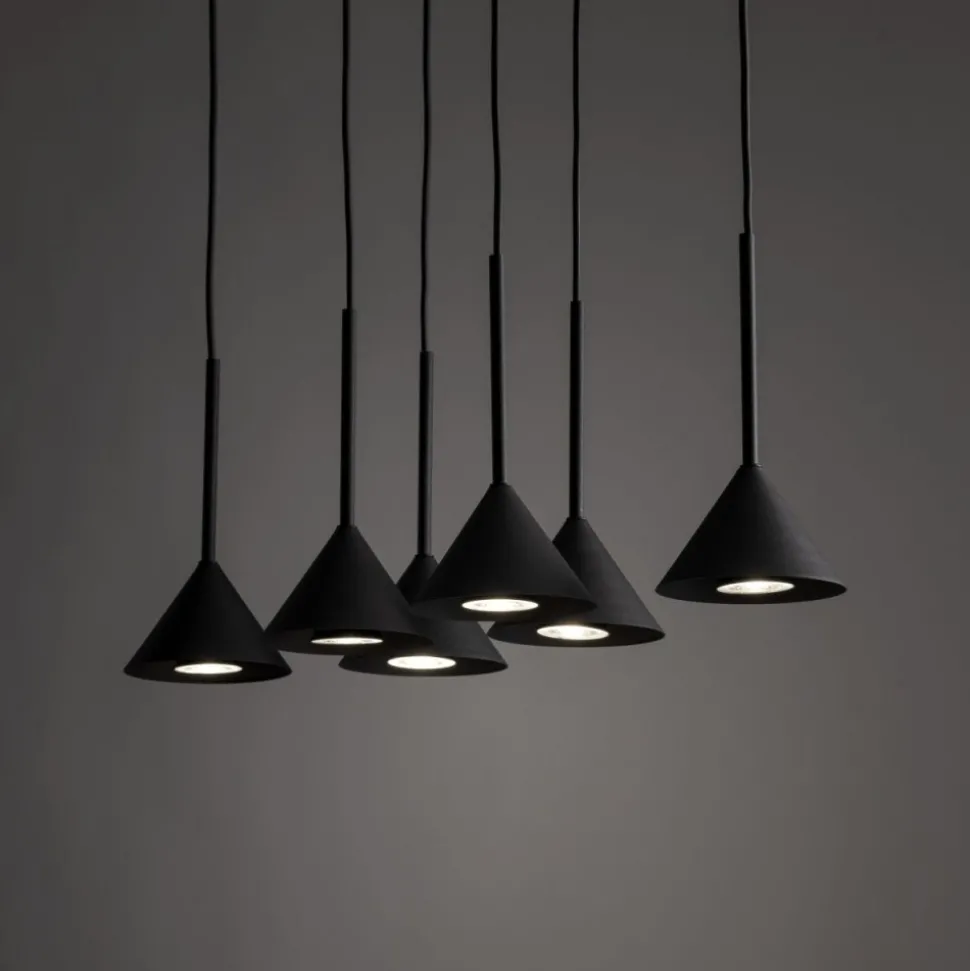Lampa wisząca CONO MINI czarna 6xGU10