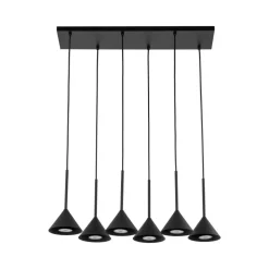 Lampa wisząca CONO MINI czarna 6xGU10