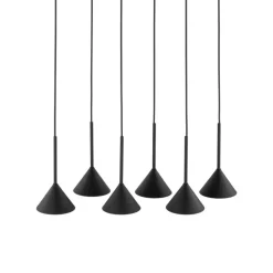 Lampa wisząca CONO MINI czarna 6xGU10