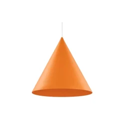 Lampa Wisząca CONO Pomarańczowy Metalowy Klosz 1xE27 19cm