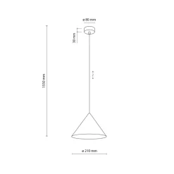 Lampa wisząca CONO S kaszmirowa 1xE27