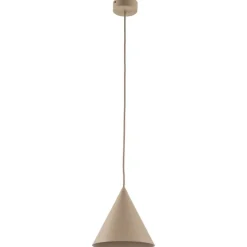 Lampa wisząca CONO sabia beżowa 1xE27