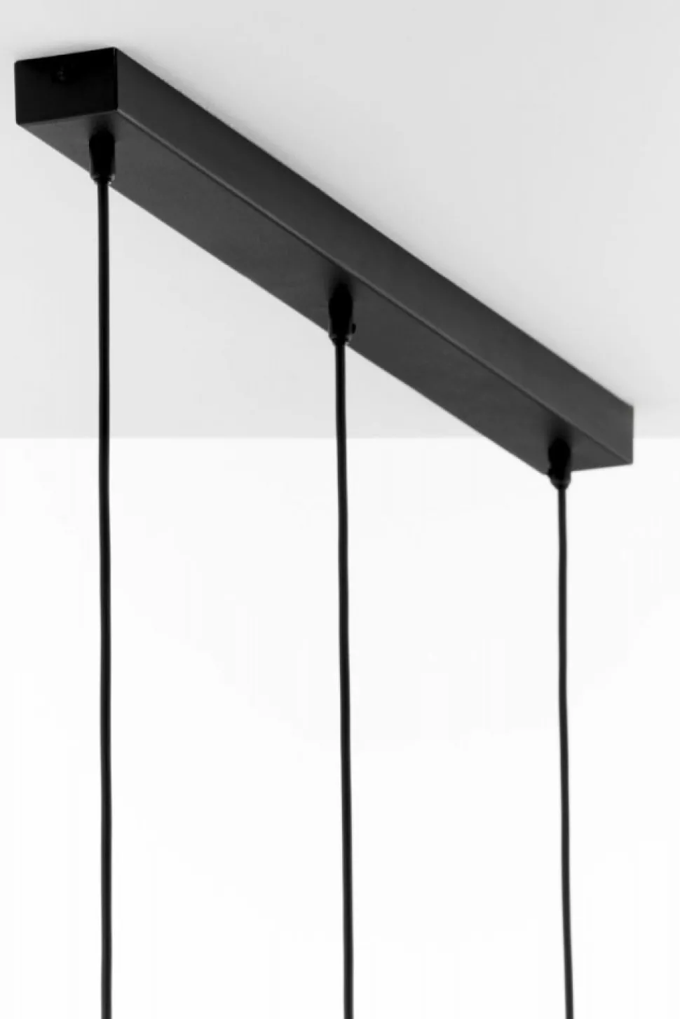 Lampa wisząca CORTINA czarna złoty klosz 3xE27