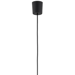 Lampa wisząca CUBUS czarna klosz grafit 1xE27 30 cm