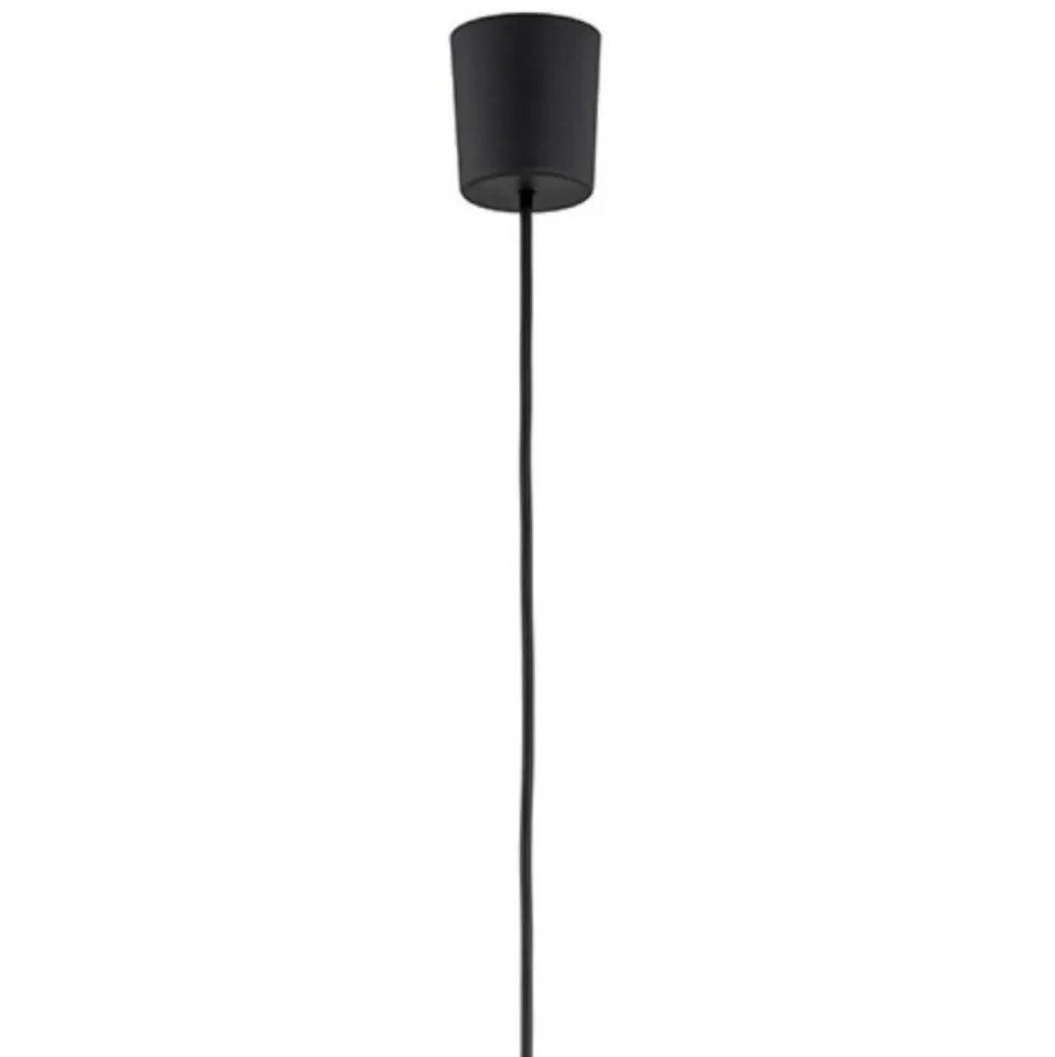 Lampa wisząca CUBUS czarna klosz grafit 1xE27 30 cm