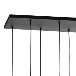 Lampa Wisząca CUBUS Czarny Grafitowy 8xE27