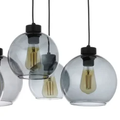 Lampa Wisząca CUBUS Czarny Grafitowy 8xE27