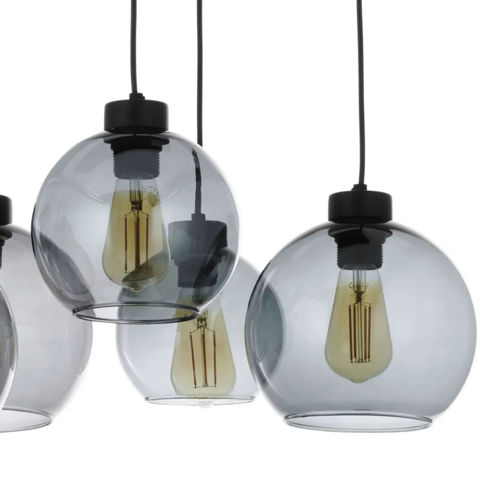 Lampa Wisząca CUBUS Czarny Grafitowy 8xE27