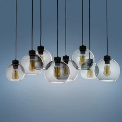 Lampa Wisząca CUBUS Czarny Grafitowy 8xE27