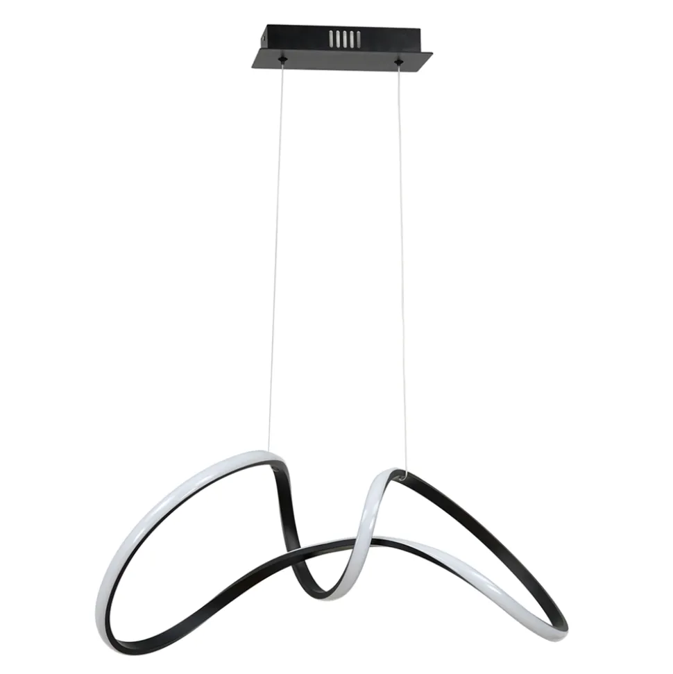 Lampa wisząca czarna Tesoro 48W LED