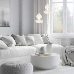 Lampa wisząca DAPHNE Biała Szklana 12W LED 3000K 20cm