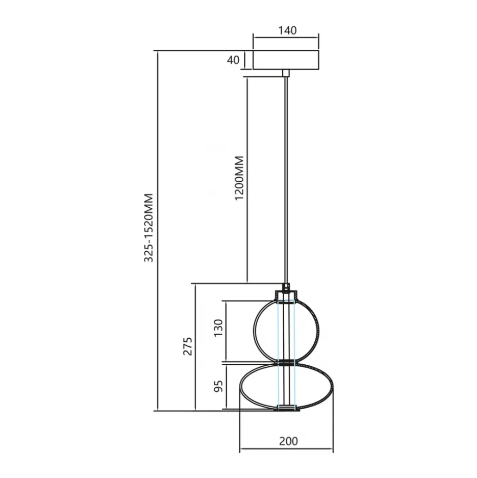 Lampa wisząca DAPHNE Biała Szklana 12W LED 3000K 20cm