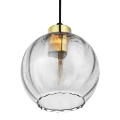 Lampa wisząca DEVI transparentna 1xE27 18 cm