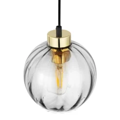 Lampa wisząca DEVI transparentna 1xE27 18 cm