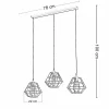 Lampa Wisząca DIAMOND Czarny Metalowe Klosze 3xE27