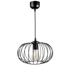 Lampa wisząca druciana 26 cm czarna