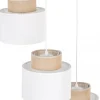 Lampa Wisząca DUO Biały Abażury 3xE27