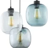 Lampa Wisząca ELIO Czarny Szklane Klosze 3xE27