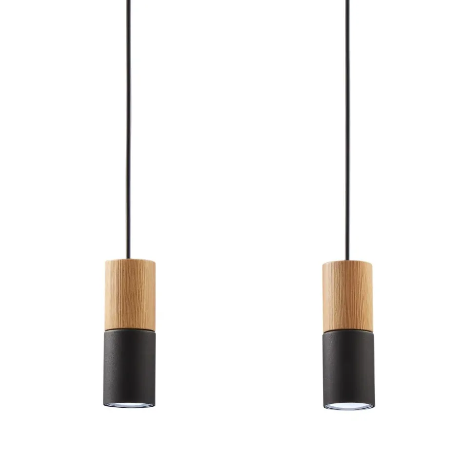 Lampa Wisząca ELIT Czarny Brązowy 4xGU10