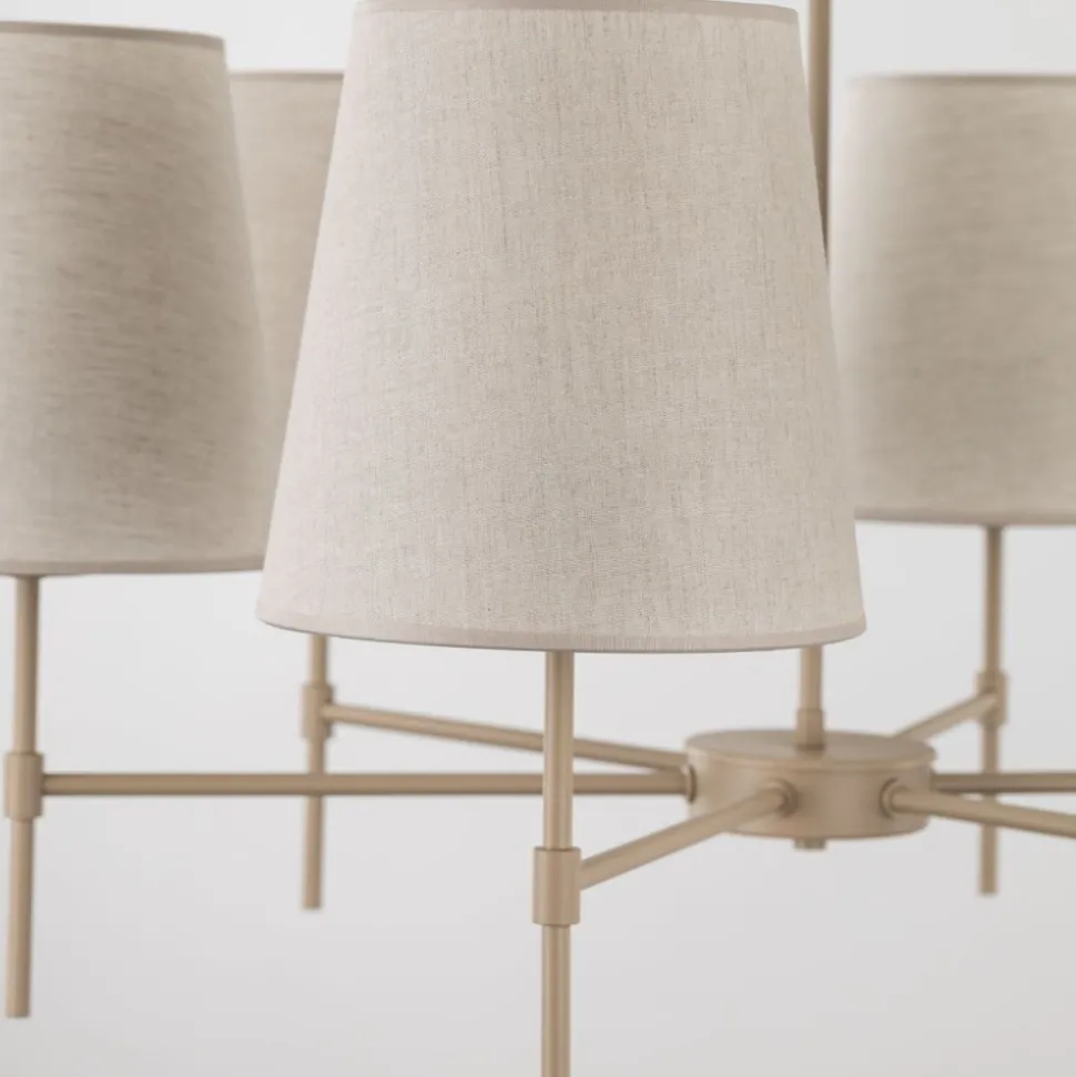 Lampa wisząca ELIZABETH sabia beżowa 6xE27