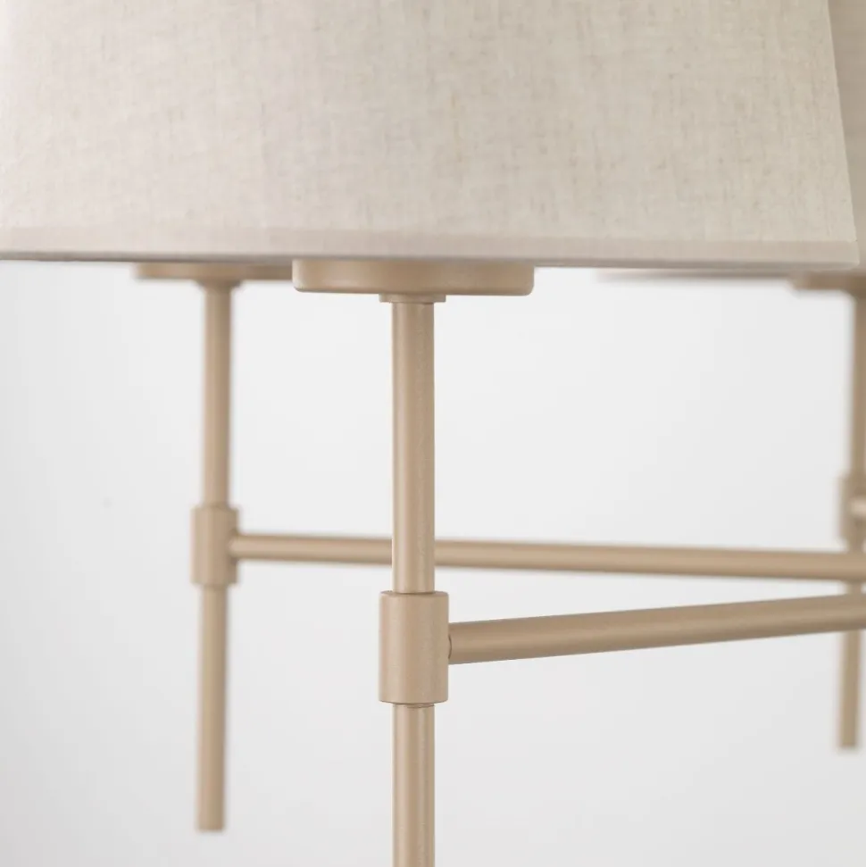 Lampa wisząca ELIZABETH sabia beżowa 6xE27