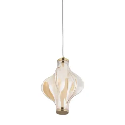 Lampa wisząca ELVA mosiądz 1xLED 8W 3000K