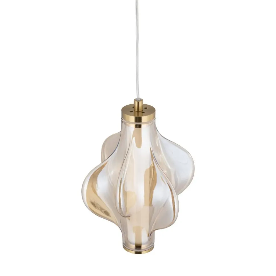 Lampa wisząca ELVA mosiądz 1xLED 8W 3000K