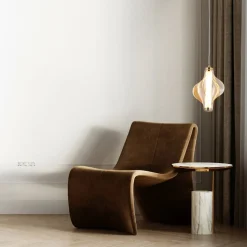 Lampa wisząca ELVA mosiądz 1xLED 8W 3000K