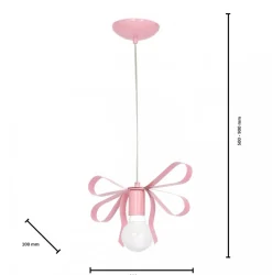 Lampa Wisząca EMMA Różowy 1xE27