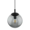 Lampa Wisząca ESME Grafitowy Szklany Klosz 1xE27 30 cm