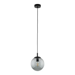 Lampa Wisząca ESME Grafitowy Szklany Klosz 1xE27 30 cm