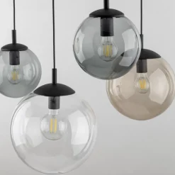 Lampa Wisząca ESME Mix Szklane Klosze 5xE27